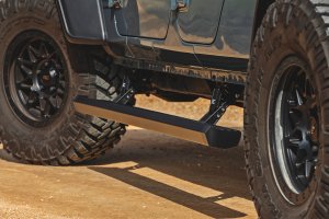 Jeep Gladiator JT Power Running Boards - Rough Country - 6-Inch All-Season Aluminum Boards - '20-'26